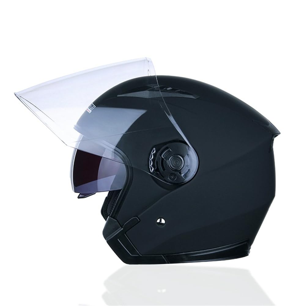 Touring Motorrad Motorradhelm Double Lenses 3/4 Helm Removable Lining Open Face Helm für Motorradhelm Abs All-Season Man Mens All-Season Road Legal von 100junzidao