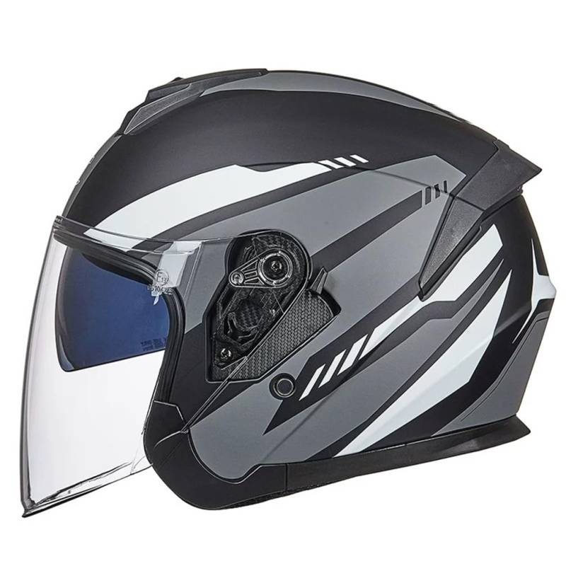 Vier Jahreszeiten abnehmbare Futter Ganzjahres-Doppel-Linsen Sicherheit Licht und Bequeme Mode Winddicht Eur Elektrofahrrad Abs Unisex Open-Face-Helme von 100junzidao