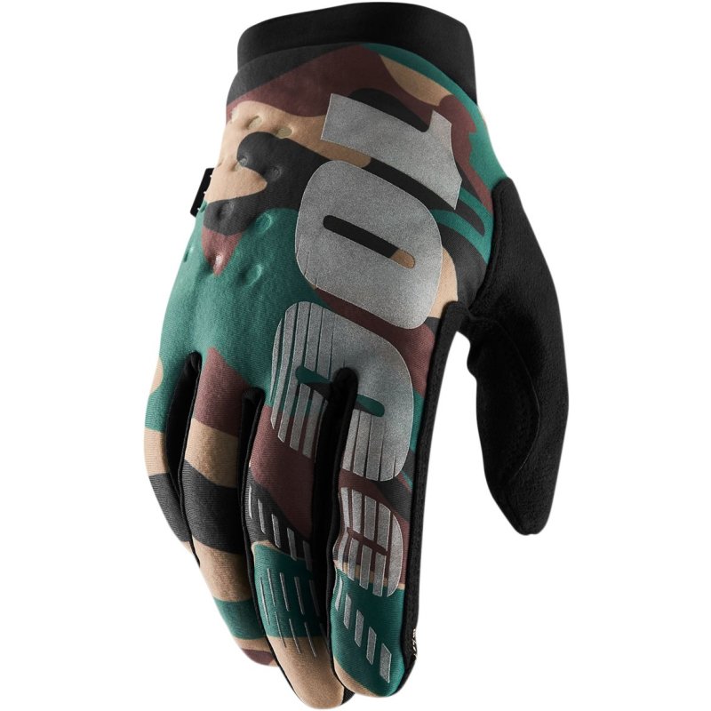 100% Handschuhe BRISKER CAMO SM