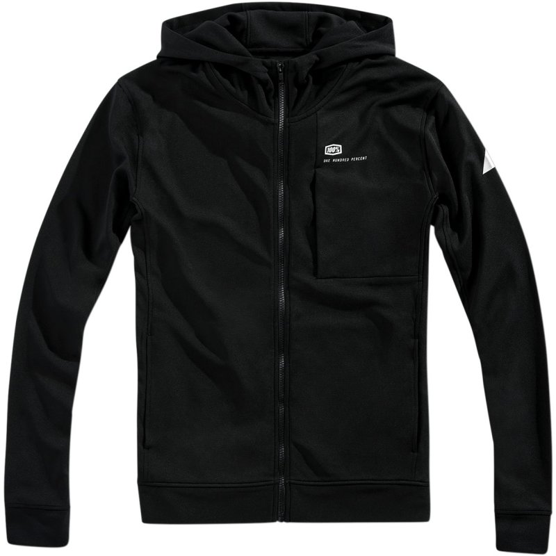 100% Hoodie Zip Regent Schwarz Größe: M von 100percent