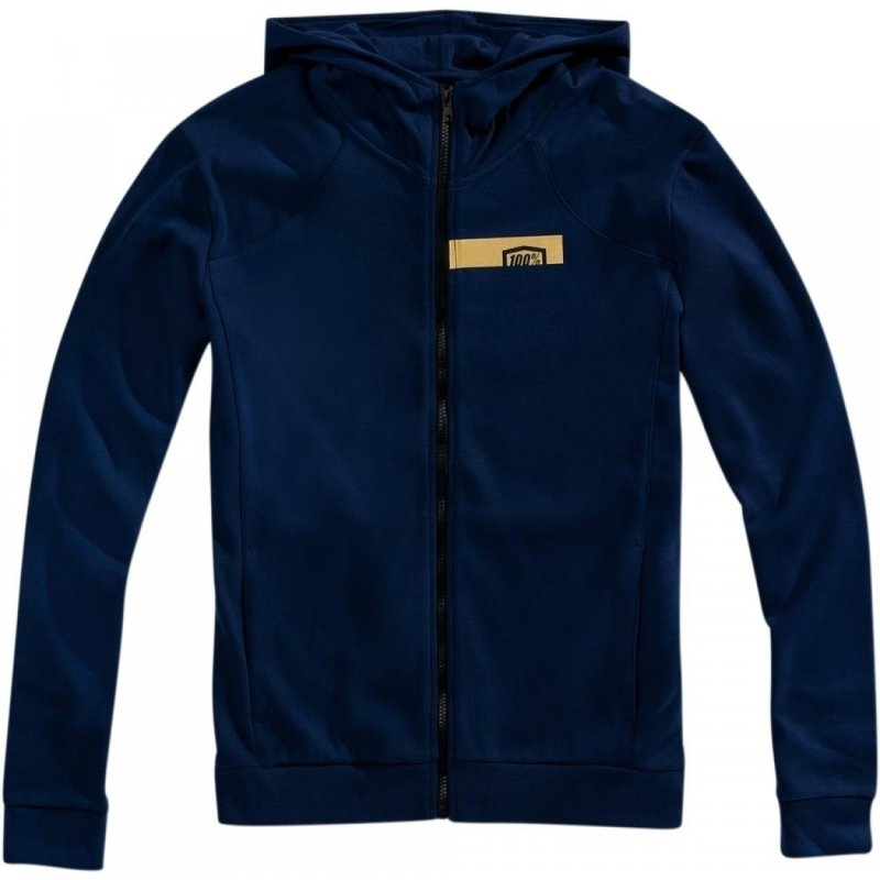 100% Zip Hoodie Chamber Blau von 100percent