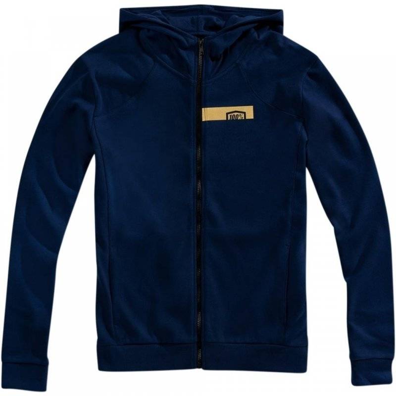 100% Zip Hoodie Chamber Blau von 100%