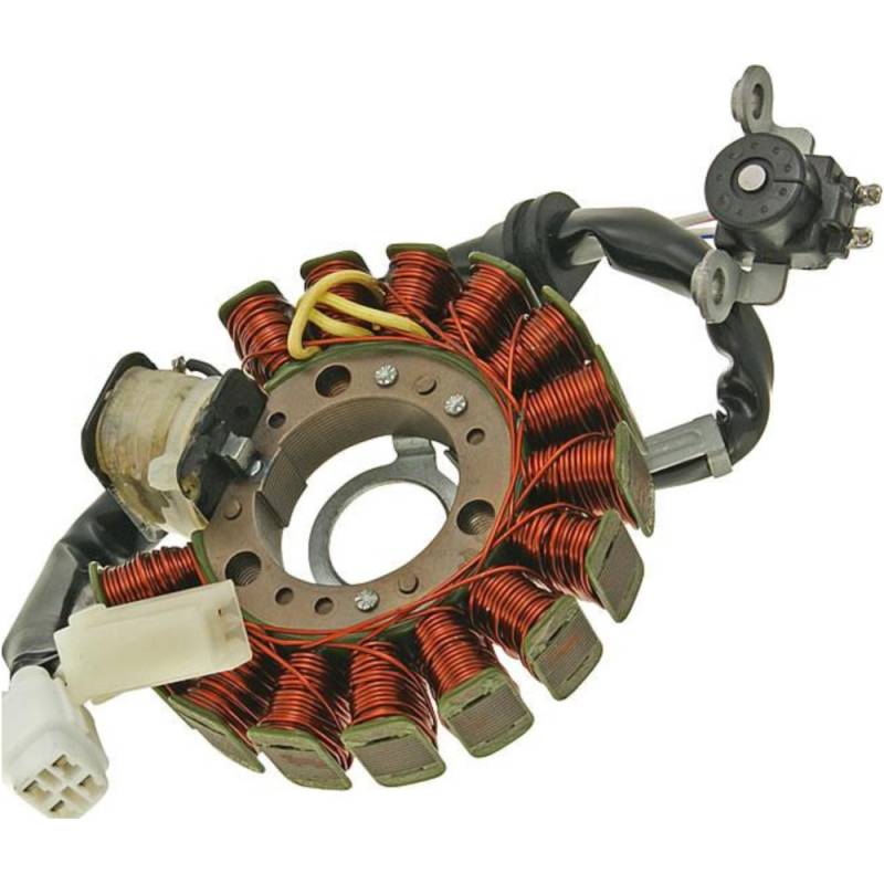 101 octane 28014 ankerplatte spule lichtmaschine stator für 125ccm yamaha majesty, mbk skyliner (-09) von 101 Octane