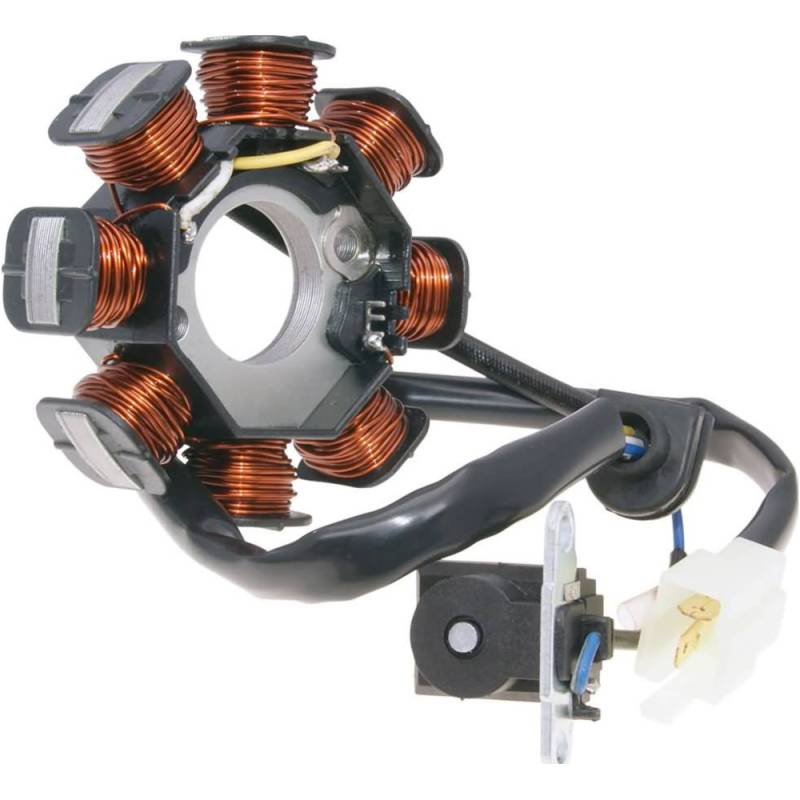 101 octane 36150 ankerplatte spule lichtmaschine stator für peugeot speedfight 3 50 4t, sym fiddle 2 50 4t von 101 Octane