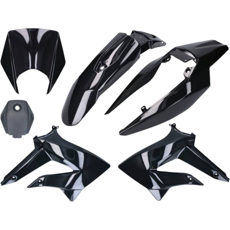 101 octane 41067-b verkleidung kit komplett schwarz für derbi senda 2011-, gilera rcr, smt 2011- von 101 Octane