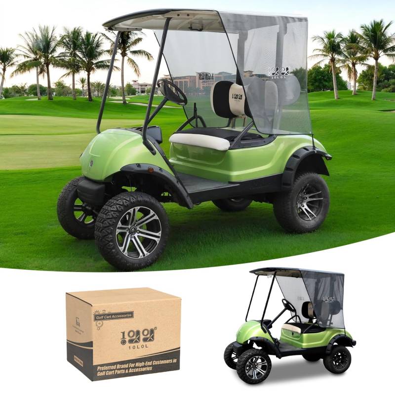 10L0L 2 Beifahrer Golfwagen Sonnenschutz Abdeckung für Yamaha G14 G16 G22 G29 Drive2, Golfwagen Sommerabdeckung Premium Sonnenschutz Abdeckung für Yamaha Golfwagen - Effektive Wärmeisolierung und von 10L0L