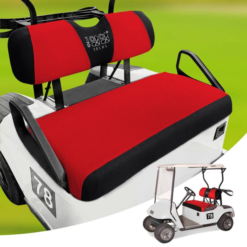 10L0L Golfwagensitzbezüge, vollständiges Set für Vordersitze, Polyester-Bankschoner, universelle Passform, Zubehör für EZGO TXT RXV & Club Car DS von 10L0L