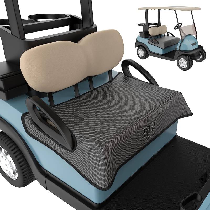 10L0L universal Golfwagen Sitzbezug Decke Kissenbezug für EZGO TXT RXV/Club Car DS Precedent mit Armlehnen, geeignet für alle Wetterbedingungen von Kindpack