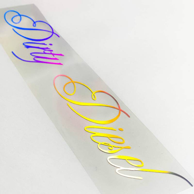 1A Style Sticker 55cm Dirty Diesel Aufkleber New Slick Oil Farbwechsel Autoaufkleber Rainbow Shiny Glitzer Bunt von 1A Style Sticker