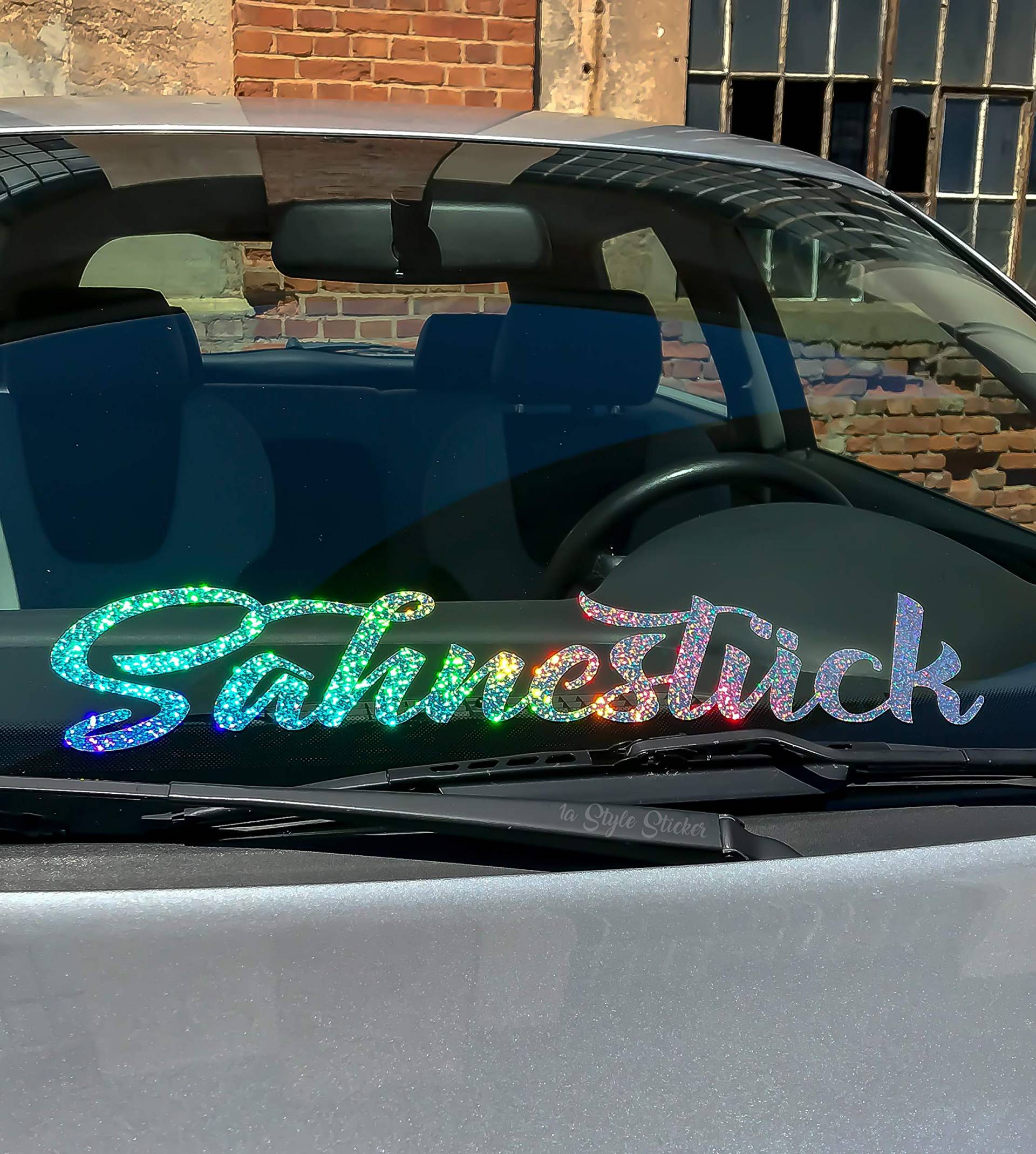 1A Style Sticker Sahnestück Autoaufkleber Hologramm Glitzer Metal Flakes Regenbogen Folie von 1A Style Sticker