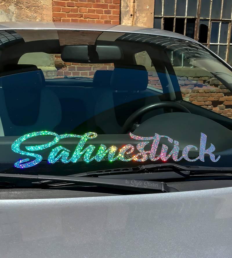 1A Style Sticker Sahnestück Autoaufkleber Hologramm Glitzer Metal Flakes Regenbogen Folie von 1A Style Sticker