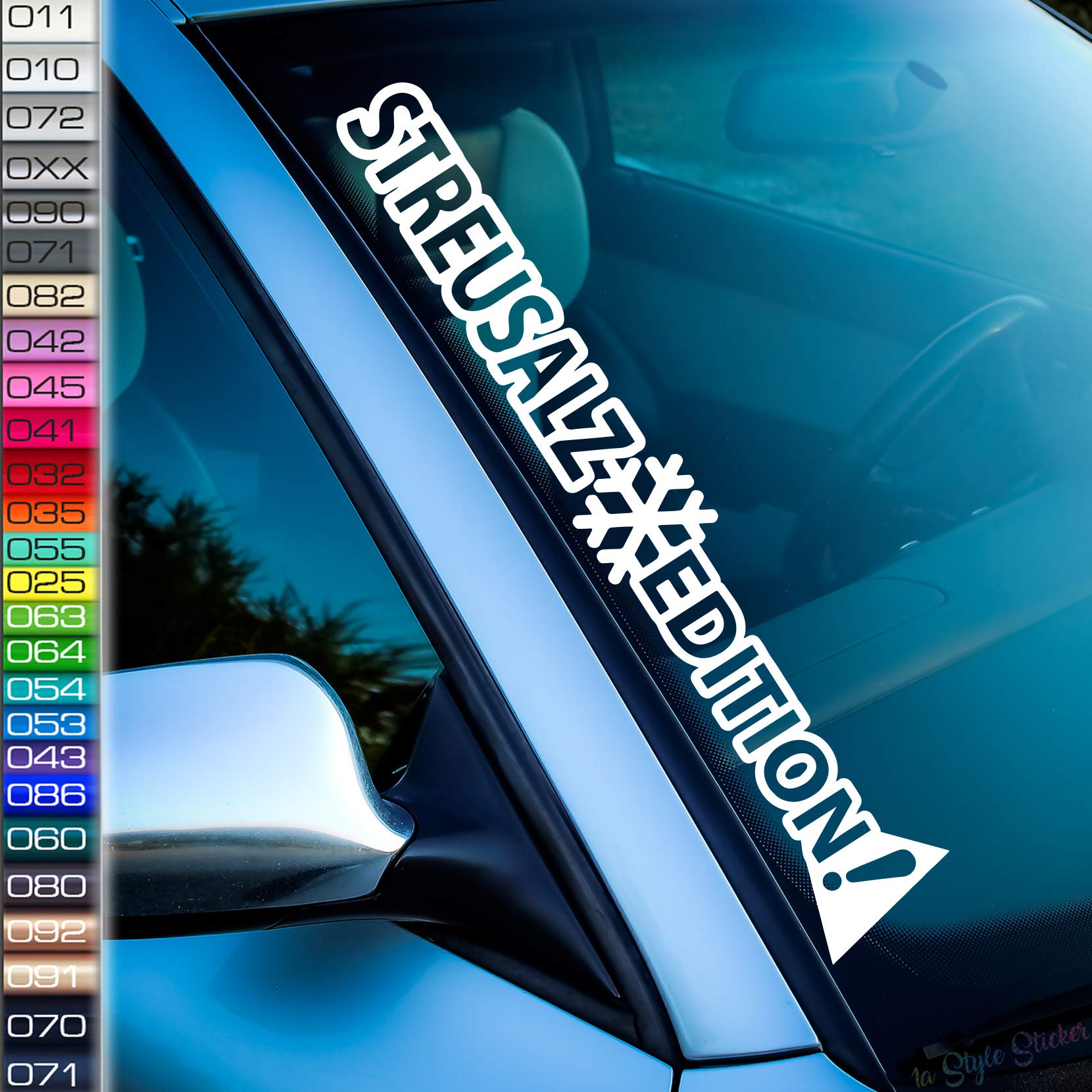 Auto Aufkleber Streusalz Edition Snow Frost rodeln Salz Schnee Winter Auto-Sticker Ice von 1A Style Sticker