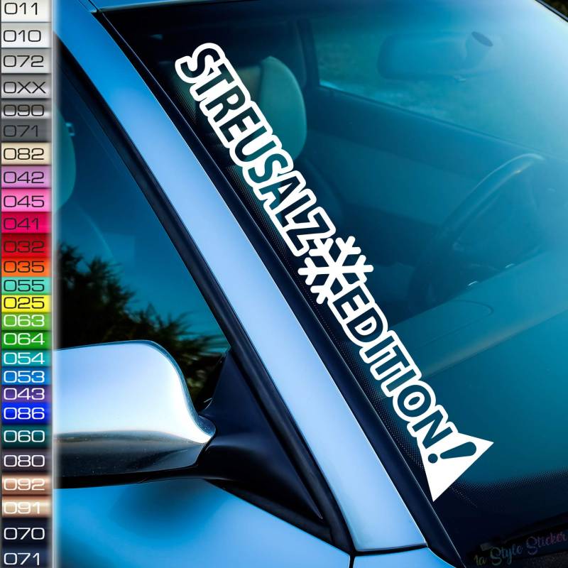 Auto Aufkleber Streusalz Edition Snow Frost rodeln Salz Schnee Winter Auto-Sticker Ice von 1A Style Sticker