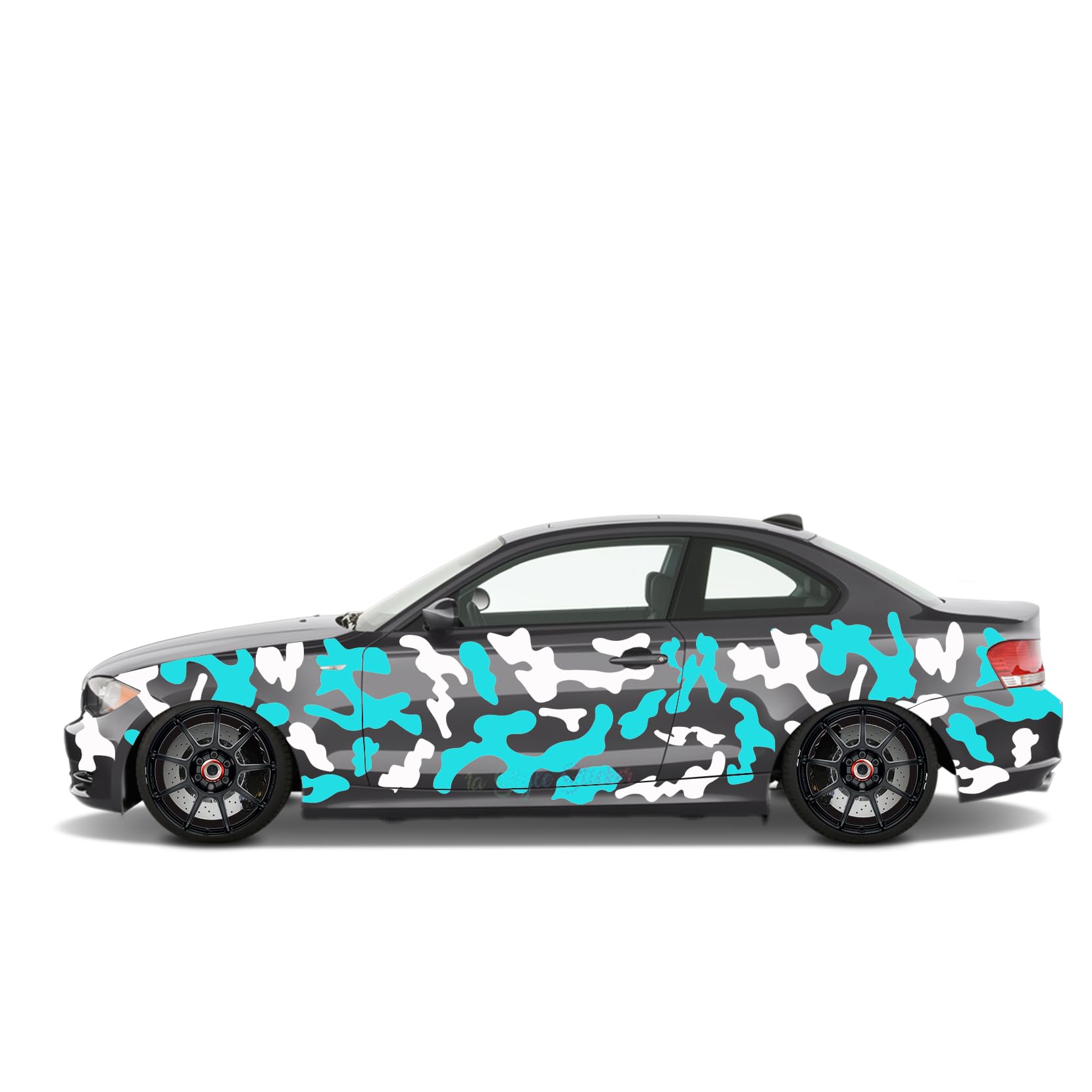 Auto Camouflage Aufkleber Carwarp Set Carsign Set 2 Farbig WUNSCHFARBE Matt/Glanz CAMO Style S19 von 1A Style Sticker