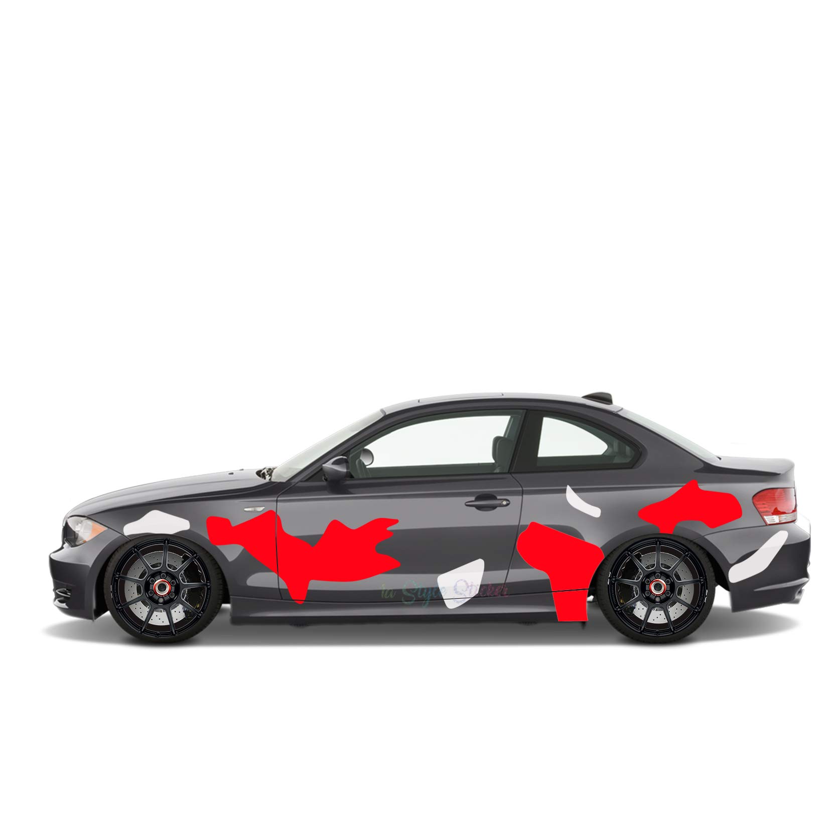 Seitenaufkleber Fleck Tarn Auto Aufkleber Camouflage Sticker, Fahrzeugaufkleber, Car Tattoo Body-Kit Autoaufkleber Tunigsticker von 1A Style Sticker