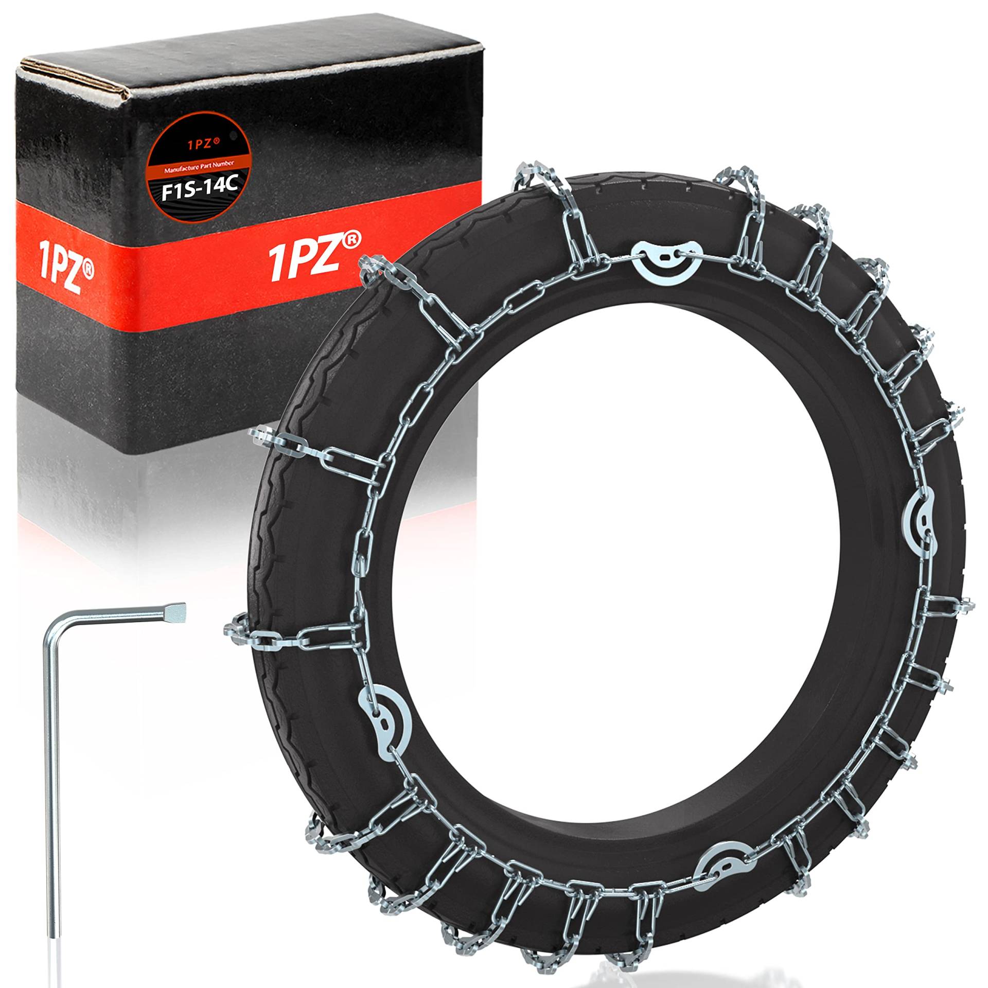 1PZ F1S-14C Motorrad Schneekette 14 Zoll 2.75-14 2.50-14 3.00-14 250x14 275x14 2.50x14 2.75x14 60/100-14 Ersatz für Super Cub 110 Pro Little Cub Geländewagen 5 0cc 1100. cc 125cc 150cc 160cc von 1PZ