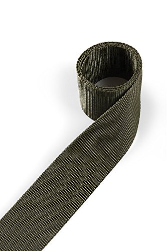 1buy3 Gurtband aus Polypropylen 20mm breit, 4 Meter lang, Farbe:21 - Schilfgrün | Grundpreis pro Meter = € 1,17 von 1buy3