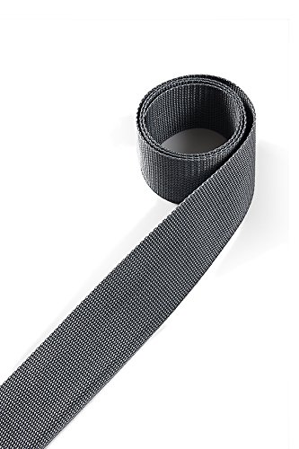 1buy3 Gurtband aus Polypropylen 25mm breit, 4 Meter lang, Farbe:22 - Silbergrau | Grundpreis pro Meter = € 1,37 von 1buy3