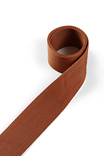 1buy3 Gurtband aus Polypropylen 50mm breit, 12 Meter lang, Farbe:5 - Orangebraun | Grundpreis pro Meter = € 0,87 von 1buy3