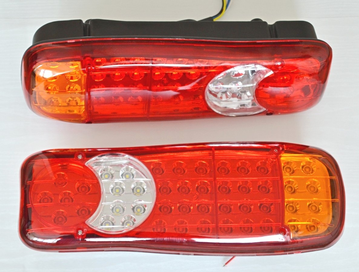 2 x LED hinten Schwanz Bergung 24 V Lichter für LKW Kippmulde Fahrgestell Anhänger Wohnwagen Wohnwagen von 24/7 AUTO