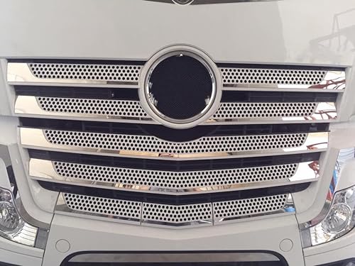 24/7 Auto-Edelstahl-Frontgrill-Abdeckung für Actros MP4-LKWs, hochglanzpoliertes Zubehör von 24/7 AUTO