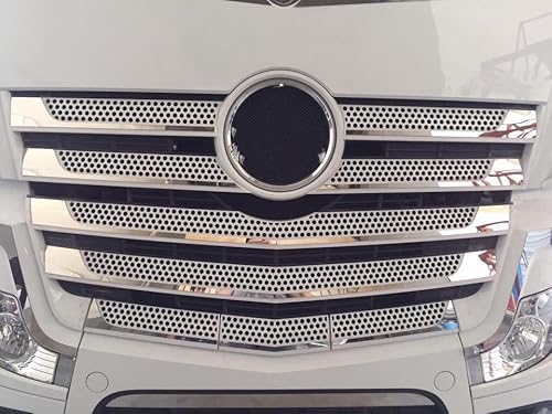 24/7 Auto-Edelstahl-Frontgrill-Abdeckung für Actros MP4-LKWs, hochglanzpoliertes Zubehör von 24/7 AUTO