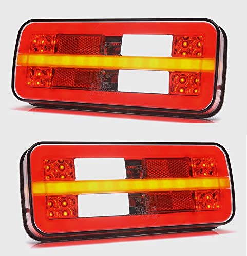 24/7Auto 2x Kombination Rücklicht LED Lichter 12V 24V Rücklicht LKW Anhänger Kipper Wohnwagen von 24/7 AUTO