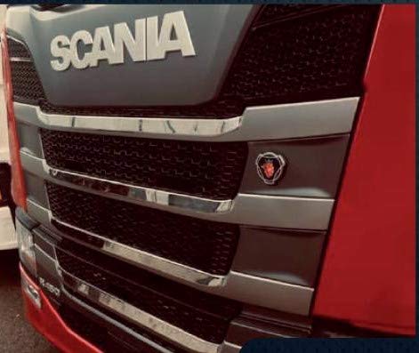 24/7Auto 4 Edelstahl-3D-Frontgrill-Dekorationen für Scania S R Next 2016+ Trucks von 24/7 AUTO