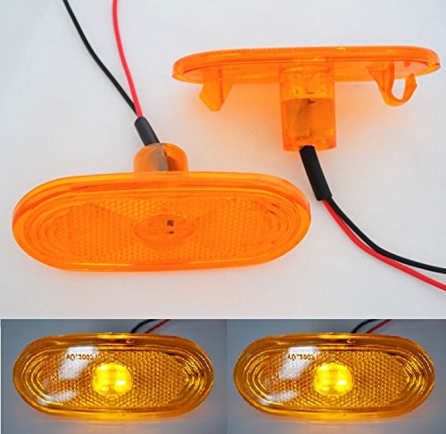 LED-Seitenmarkierungsleuchten in Orange, 12 V, 4 Stück von 24/7 AUTO