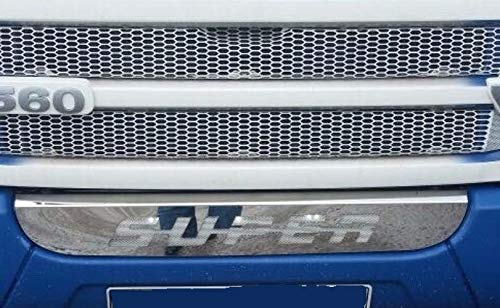 24/7Auto polierter Edelstahl-Frontgrill Super Abzeichen Schild untere Stoßstange für Scania R 2010–2015 von 24/7 AUTO