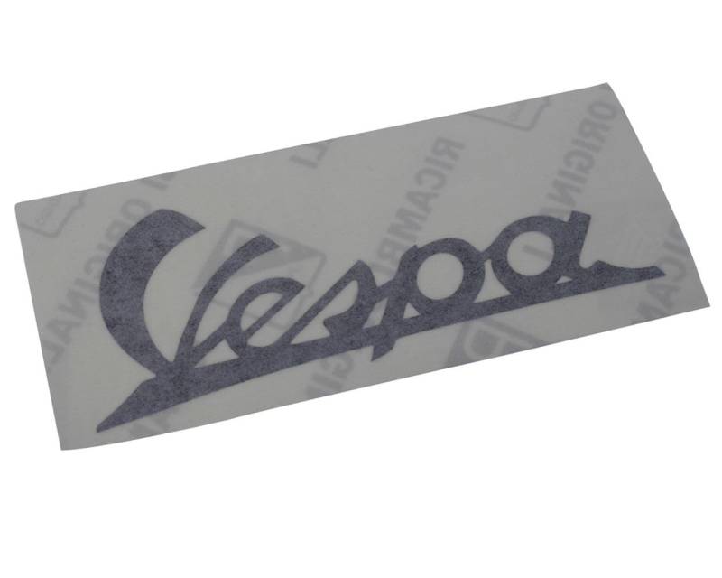 2EXTREME Schriftzug Aufkleber Sticker Beinschild Vespa schwarz 105x45mm kompatibel für Scooter, Vespa Classic von 2EXTREME