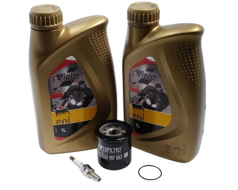 2EXTREME Ölfilter Öl Zündkerze Agip eni i-Ride 5W-40 GT kompatibel für Vespa GTS 300 von 2EXTREME