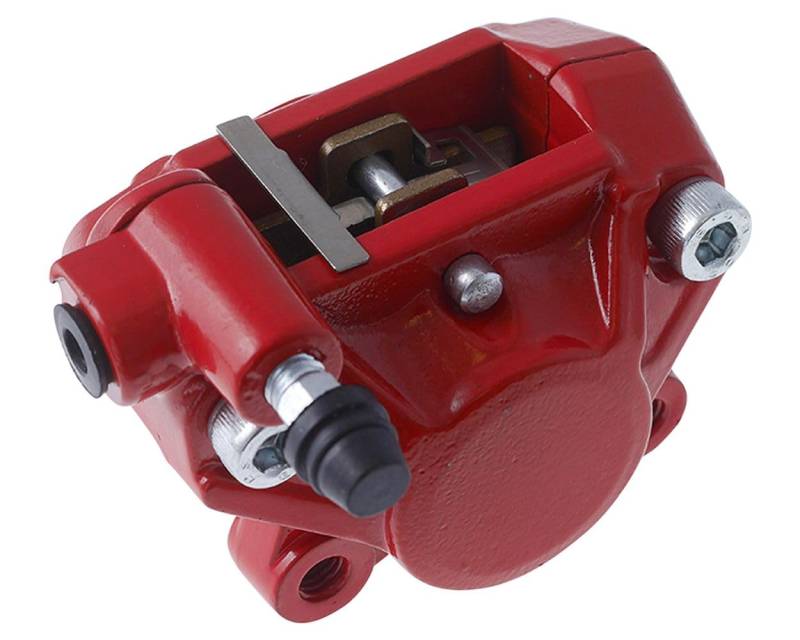 Bremssattel + Beläge kompatibel mit Yamaha Aerox MBK Nitro Bremszange, Bremse Runner hinten rot von 2EXTREME