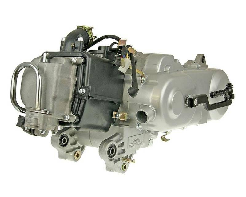 Motor komplett 12 Zoll kurze Welle mit SLS Trommelbremse kompatibel für Kreidler-RMC E50 4T, REX JINAN-QINGQI, Shenke-RS 450 QM50QT-6A, MOTOWELL Magnet 4T von 2EXTREME