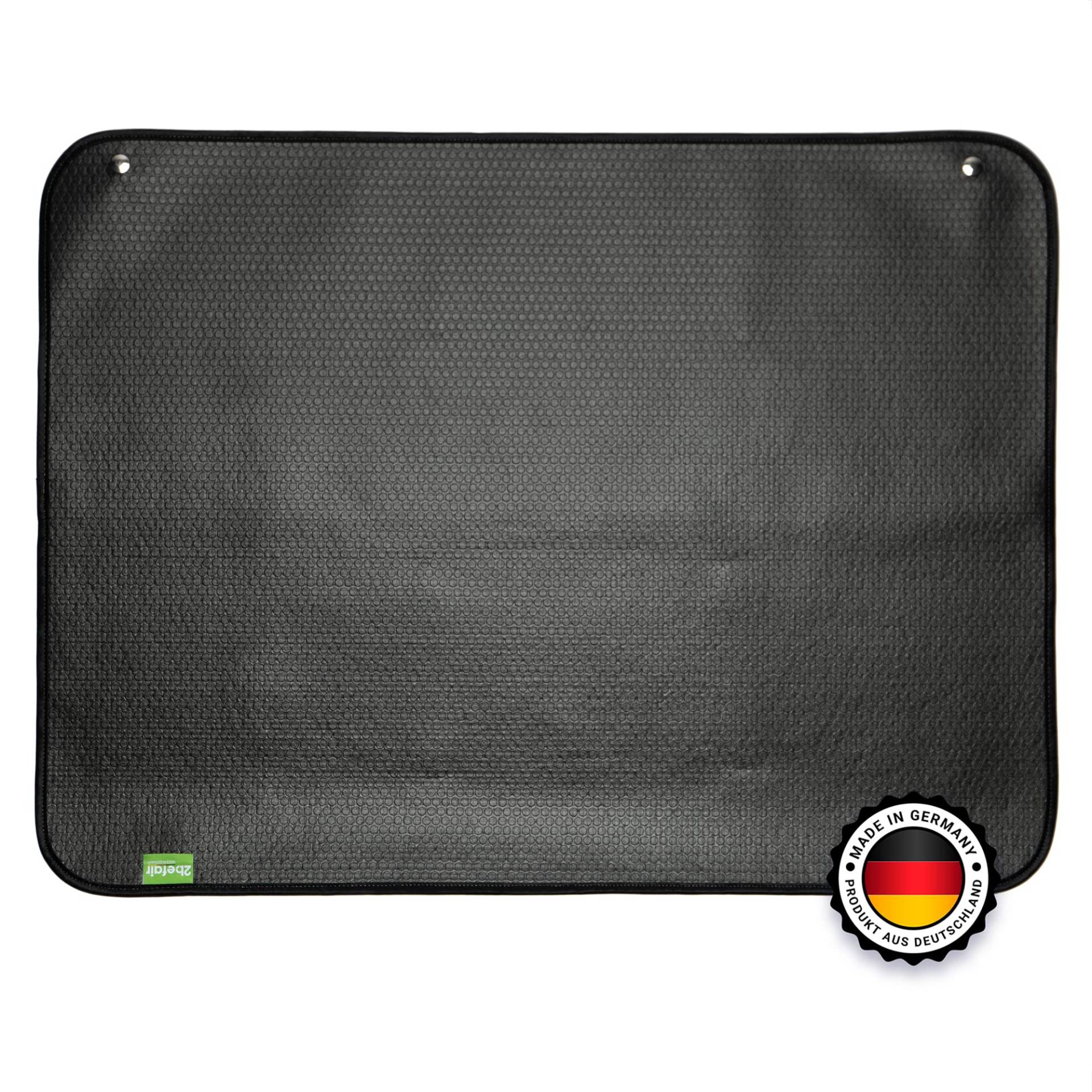 2befair Ladekantenschutz – Made in Germany, reißfester Schutz der Ladekante beim EIN- und Ausladen des Kofferraums, mit Klettpunkten zum Befestigen, 80 x 60 cm, Zubehör fürs Auto von 2befair