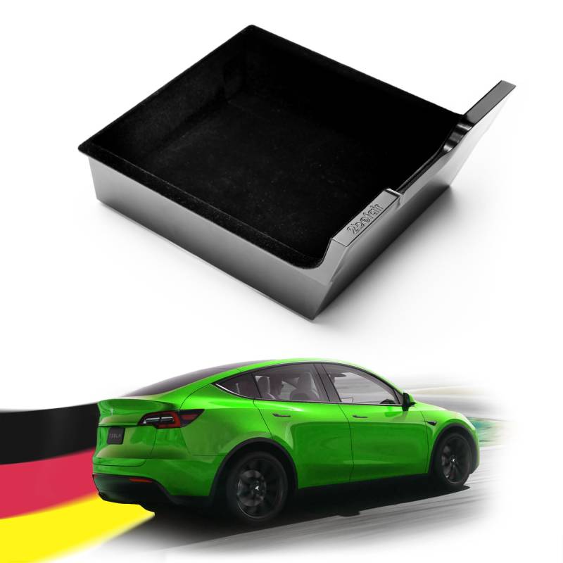 2befair Organizer-Box Mittelkonsole Tesla Model 3/ Model Y - Made in Germany, Zubehör Aufbewahrungsbox - 100% recycelte Materialien (Ohne Inlay) von 2befair