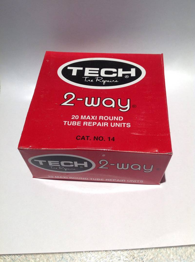 Tech Tyre Repairs, runde Maxi-Schlauch-Reparaturen, 100 mm im Durchmesser von 2way