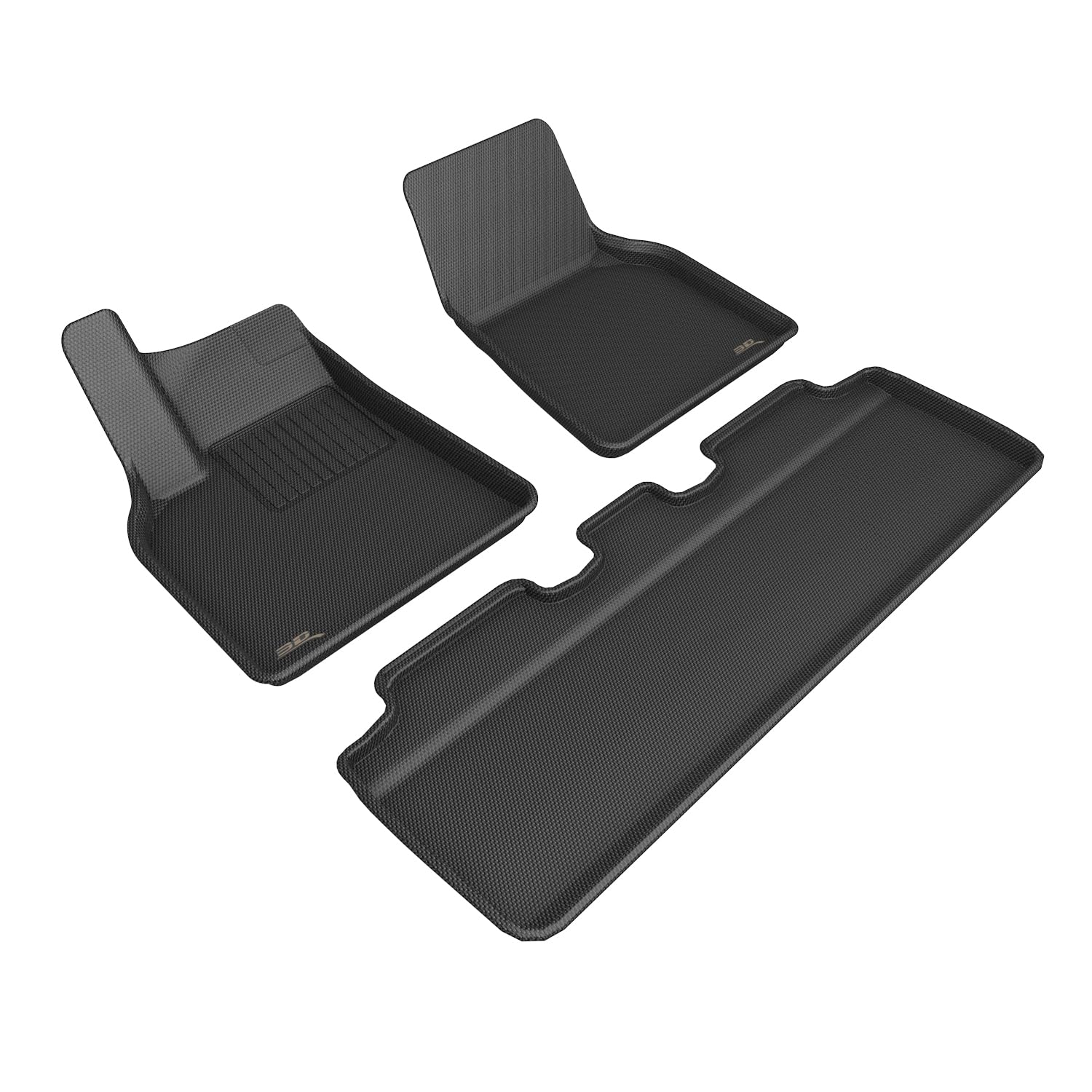 3D MAXpider Kagu Bodenmatte (SCHWARZ) Kompatibel mit Tesla Model Y 2021-2023 - Komplettes Set von 3D MAXpider