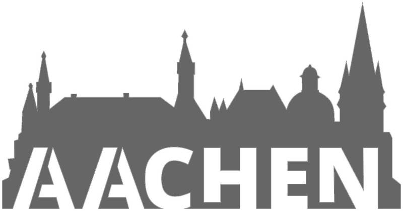 3DREAMS Aachen Skyline Auto Aufkleber Car Sticker Oche Aachen Dom Rathaus grau made in Germany von Aachener Start Up super als Geschenk oder Souvenir (grau) von 3DREAMS