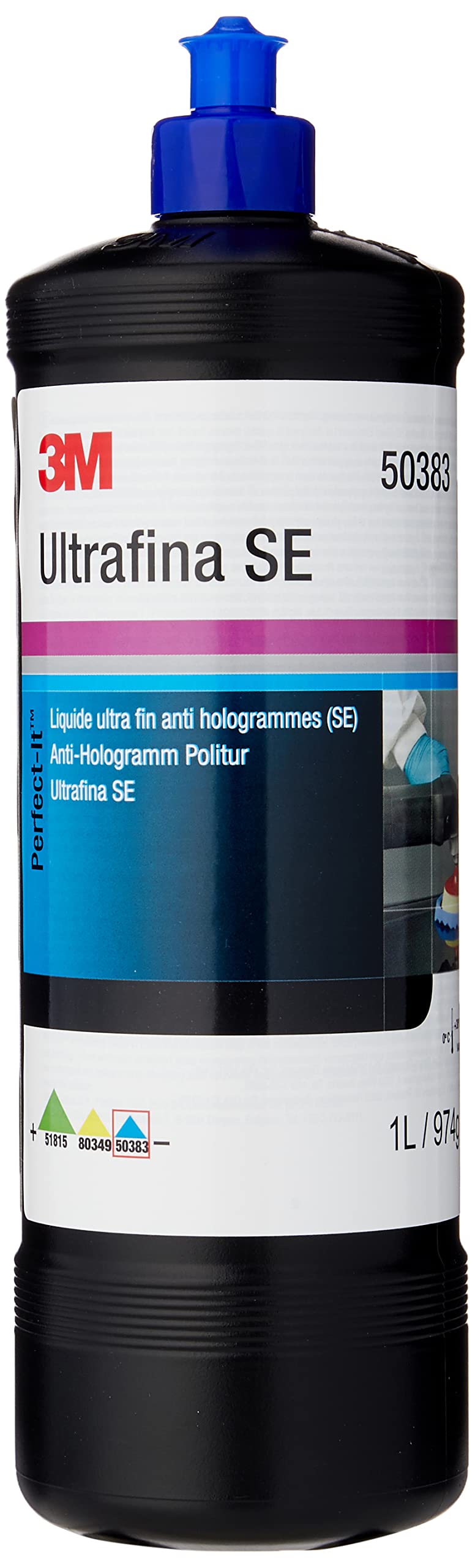 3M Autopolitur Anti Hologramm, Perfect-it III 50383 , Zur Beseitigung von Wirbelspuren und Hologrammen selbst auf dunklen Fahrzeuglacken, Lackpolitur, 1000ml von Perfect-It