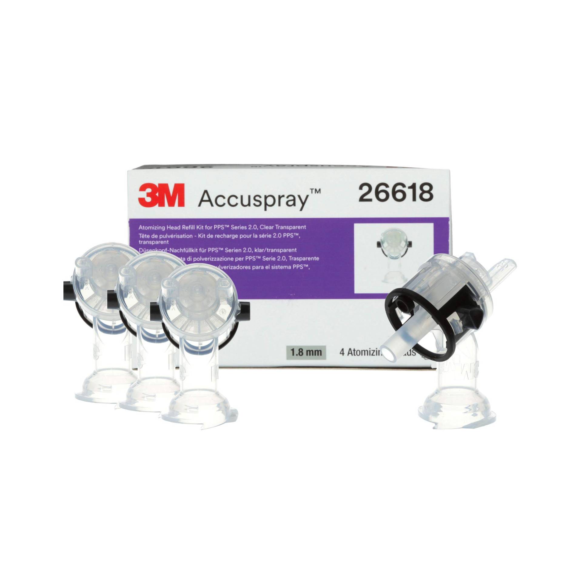 3M Accuspray Düsenkopf für PPS Serie 2.0, 1.8 mm, Klar, 26618 von 3M