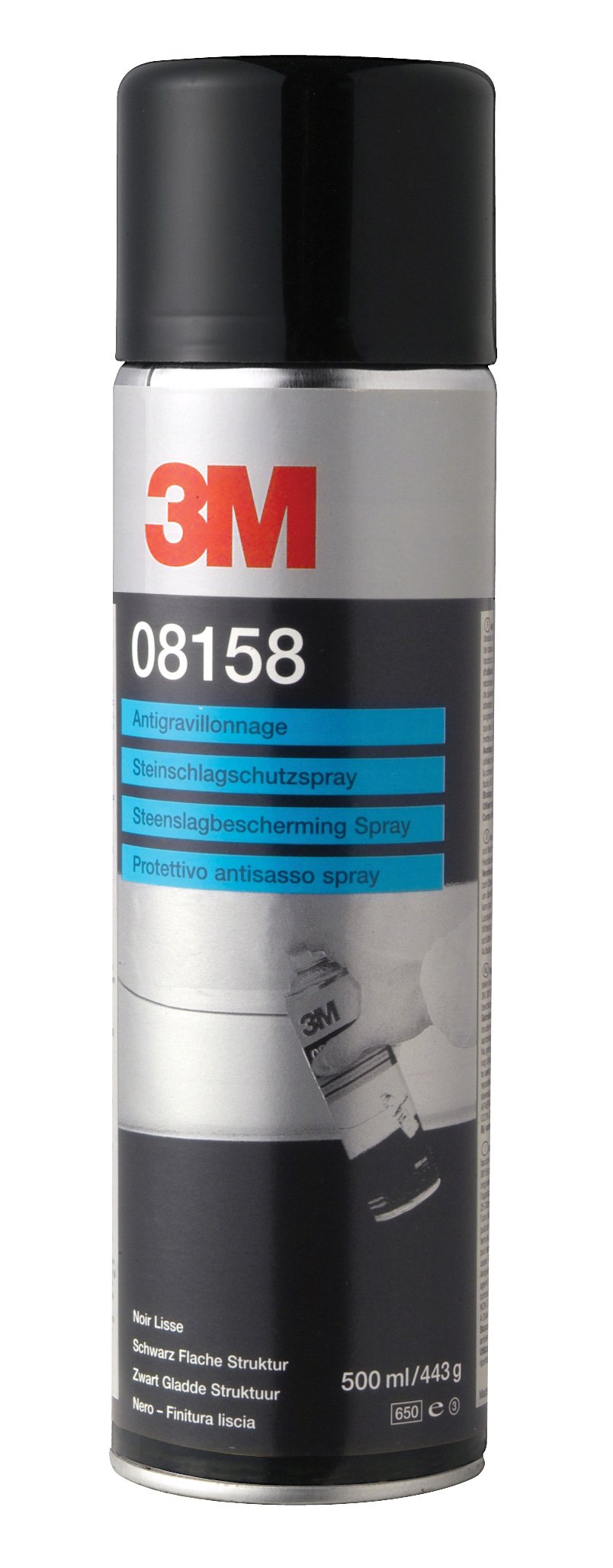 3M - Steinschlagschutz - Spray mit Flacher Struktur 08159 grau (500ml) von 3M