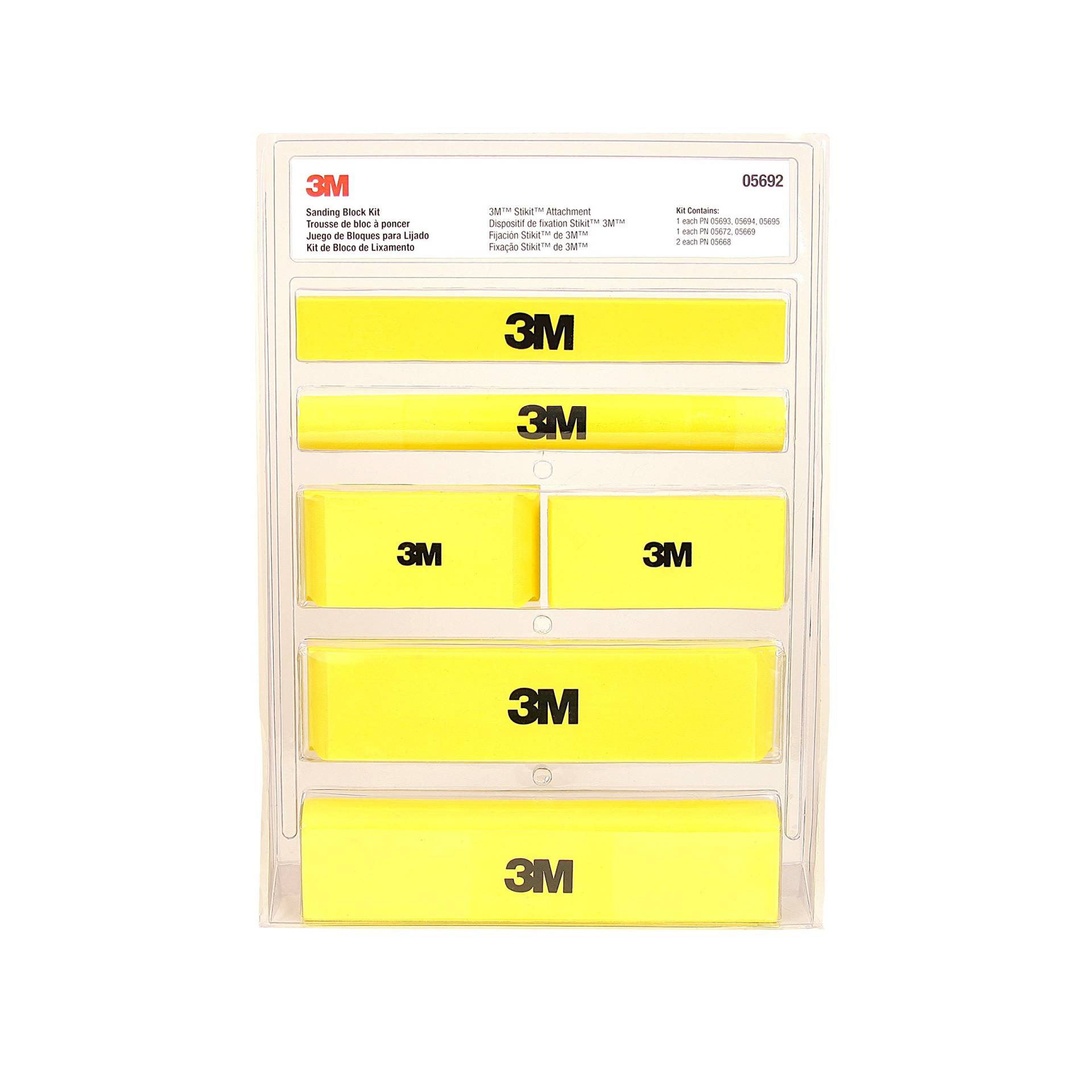 3M Stikit Schleifklotz-Set, 05692, 6 Stück pro Packung von 3M