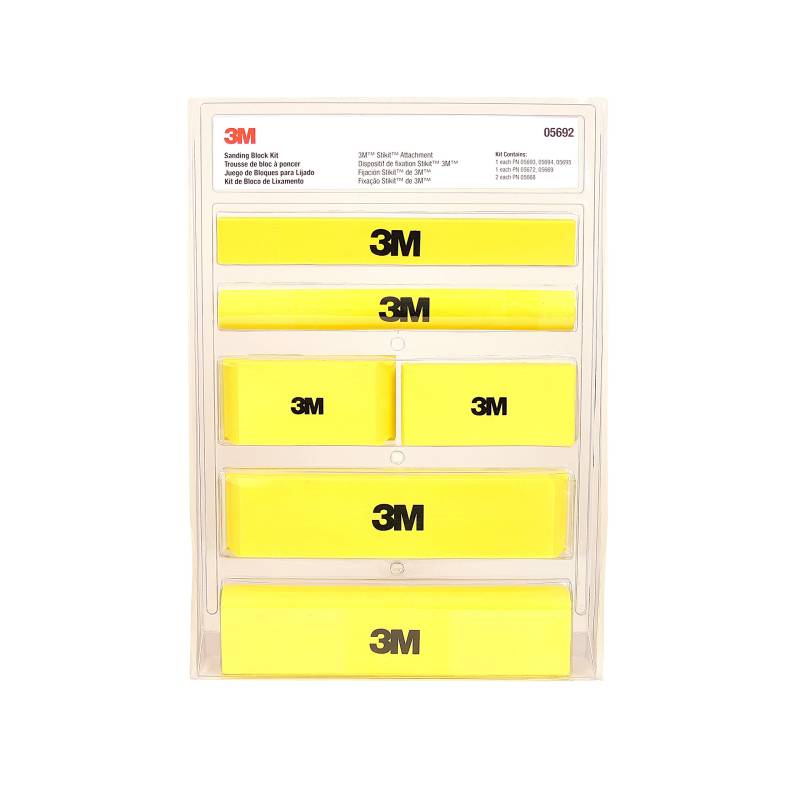 3M Stikit Schleifklotz-Set, 05692, 6 Stück pro Packung von 3M