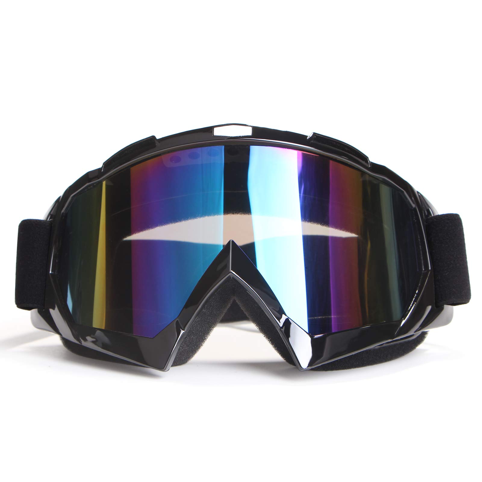 4-FQ Motocross Brille, ATV Dirt Bike Off Road Racing MX-Fahrbrille, Crossbrille,Hochwertige Motorradbrillen, mit Double Lens Schaumstoffpolsterung Anti Fog UV Schutzbrille von 4-FQ