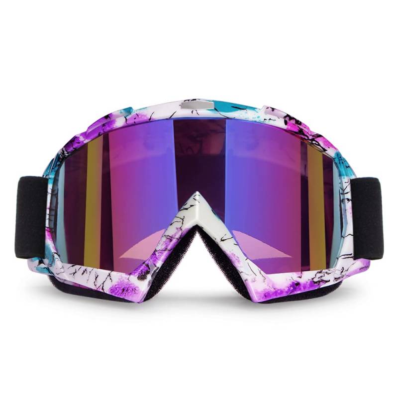 4-FQ Motorradbrille ATV Brille Motocross Brille Winddicht Dirt Bike Brille Staubdicht Off Road Brille Kratzfest PU Helm MX Brille Skibrille Schutzbrille Rennsportbrille von 4-FQ