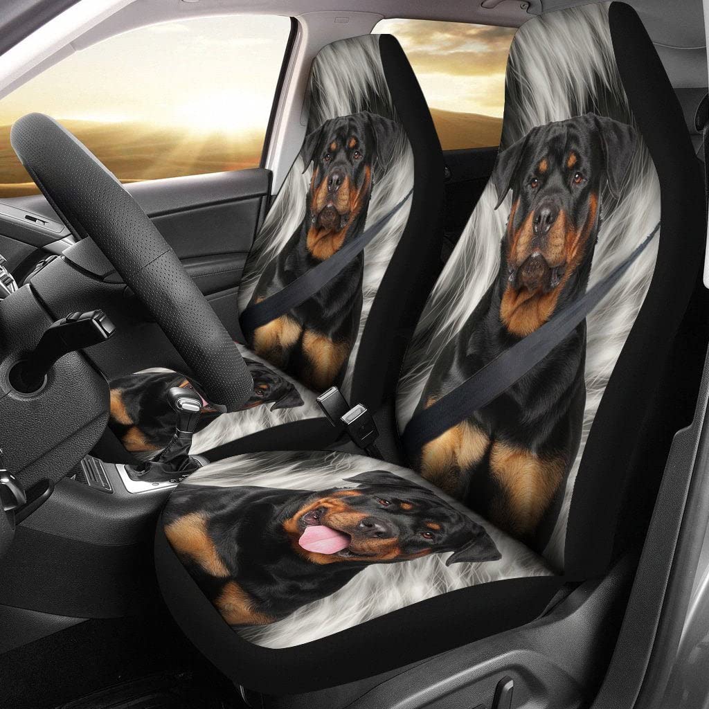 Auto-Schonbezüge 3D-Rottweiler Im Boxer Auto-Zubehör Einfach Zu Montierende Auto Sitzbezug Für Fahrzeuge, Autos, Suvs, 52X138Cm von 456