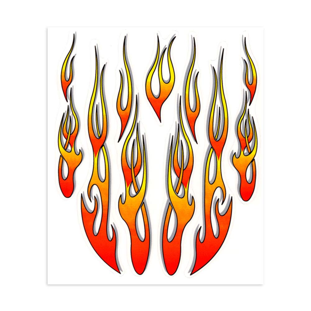 4R Quattroerre.it 32100 Sticker Aufkleber Flammen, 20 x 24 cm, Rot von 4R Quattroerre.it