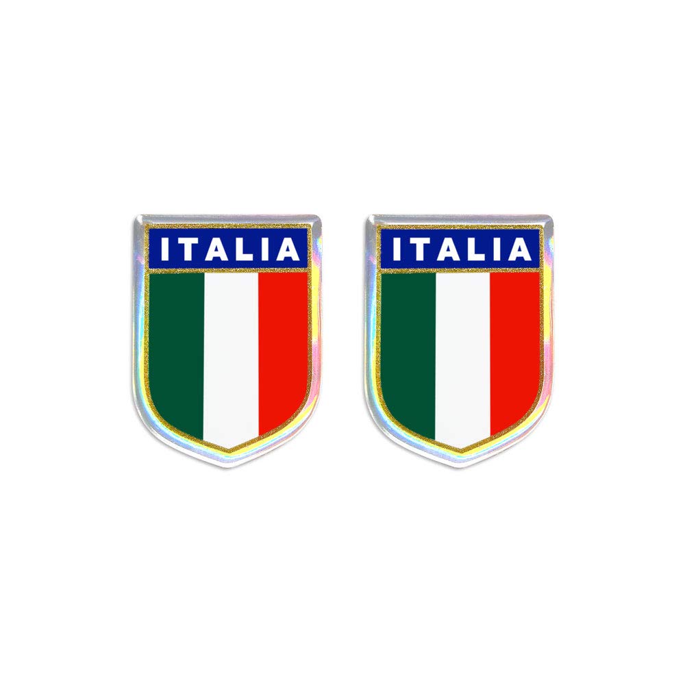 Quattroerre 458 Sticker Italia Scudetto, rechteckig, klein CP von 4R Quattroerre.it