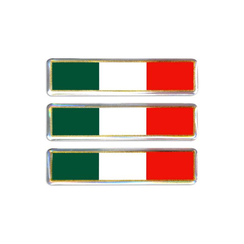 4R Quattroerre.it 483 3D Aufkleber Flagge Italien Tris von 4R Quattroerre.it